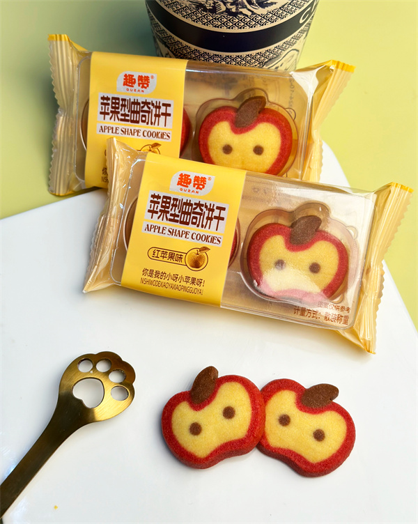 苹果型曲奇饼干(红苹果味)