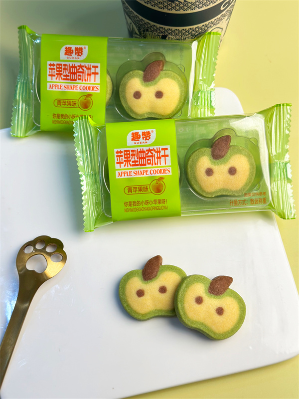 苹果型曲奇饼干(青苹果味)